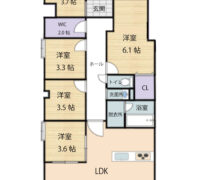 スカイハイツ島崎Ⅱ　１０１号室